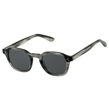 lunettes de soleil carrées Paul & Joe modèle SKAR en acétate de couleur gris foncé
