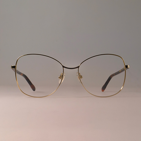 lunettes de vue papillon Vincent Kaes modèle Deauville en métal or