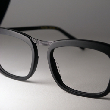 lunettes de vue carrées Vincent modèle en acétate couleur noir
