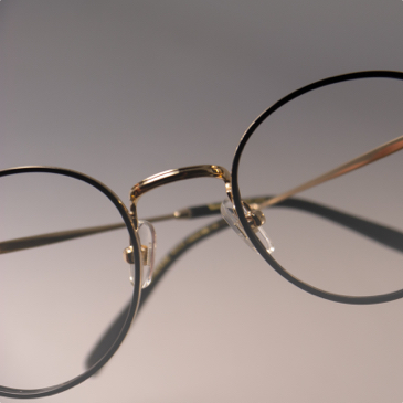lunettes de vue rondes Vincent Kaes modèle en métal noir et doré