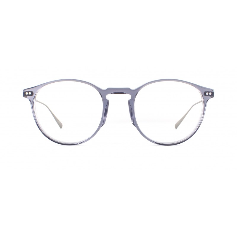 lunettes de vue pantos Brett modèle MILES en acétate et titane de couleur gris argent